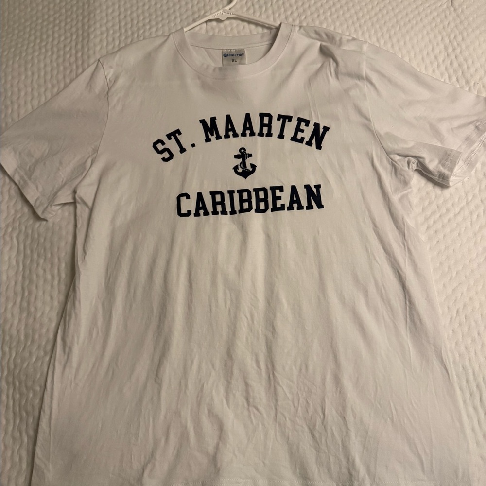 St. Maarten Caribbean White T-Shirt